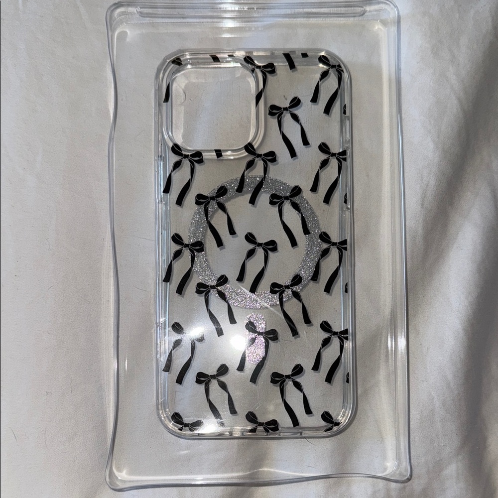 Elegant Black Bow Phone Case